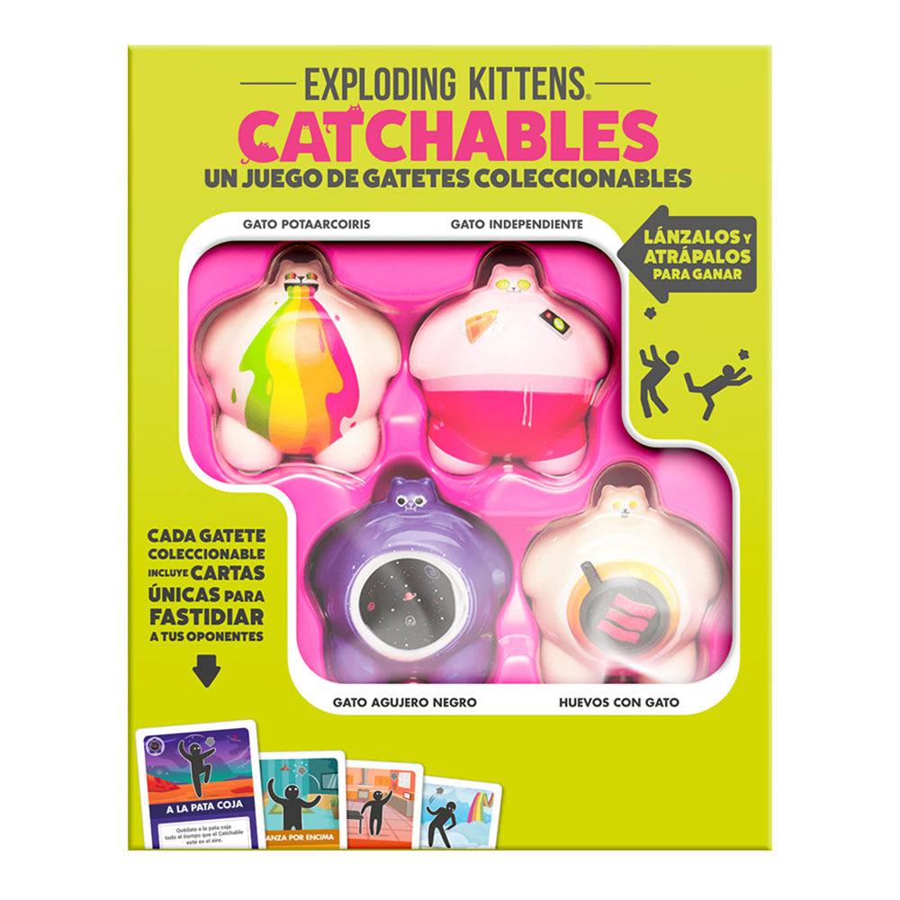 Juego de Mesa Exploding Kittens Catchables | Diversión Rápida y Caótica