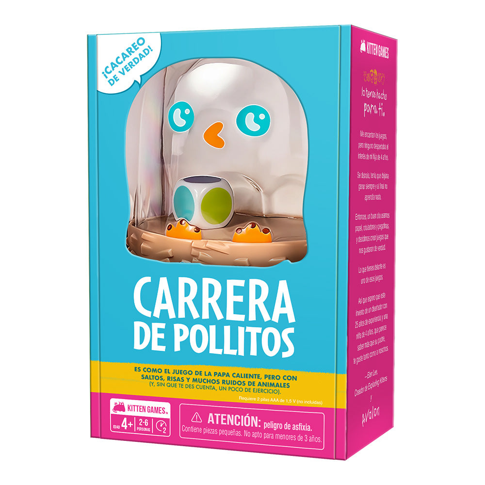 Juego de Mesa Carrera de Pollitos Exploding Kittens | Diversión Infantil