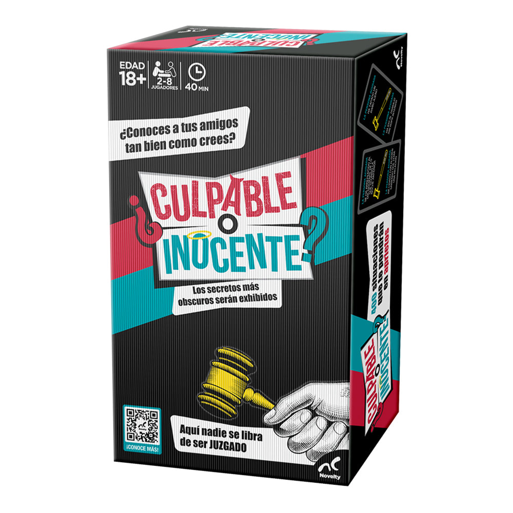 Juego de Mesa Culpable o Inocente | El Juicio Más Divertido entre Amigos Novelty