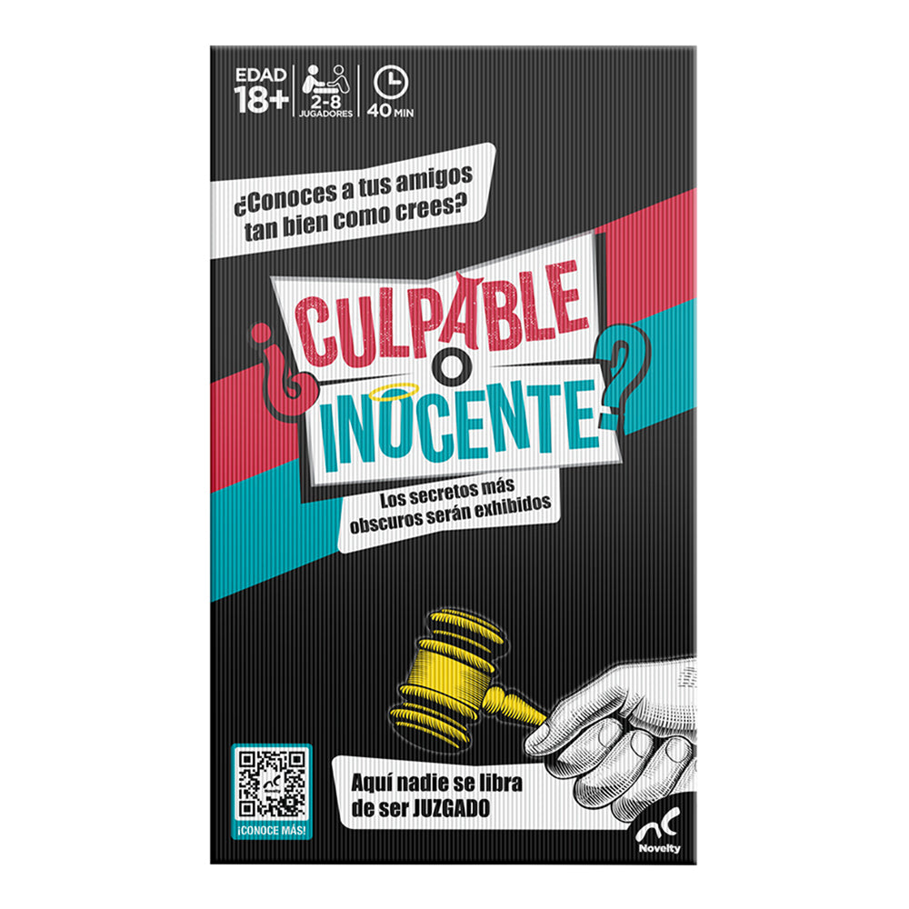 Juego de Mesa Culpable o Inocente | El Juicio Más Divertido entre Amigos Novelty