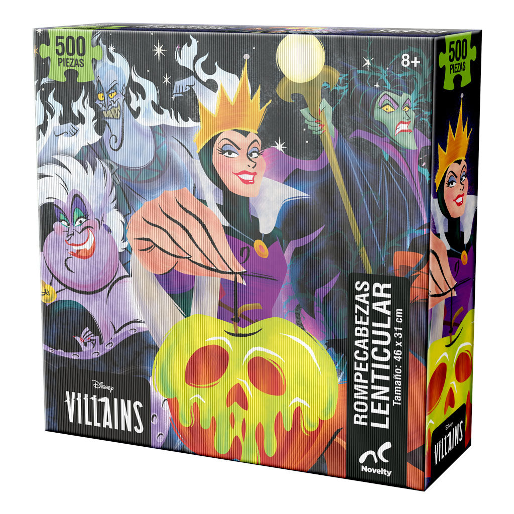 Rompecabezas Villanos Lenticular Grande 500 Piezas