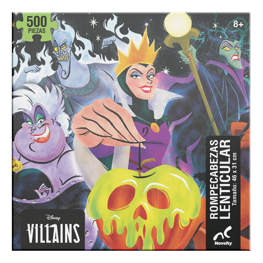 Rompecabezas Villanos Lenticular Grande 500 Piezas