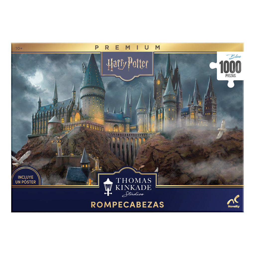 Rompecabezas Premium Harry Potter Hogwarts Thomas Kinkade 1000 Piezas