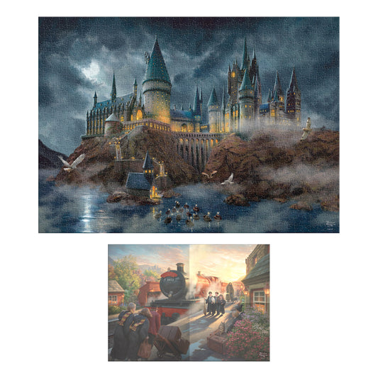 Rompecabezas Premium Harry Potter Hogwarts Thomas Kinkade 1000 Piezas