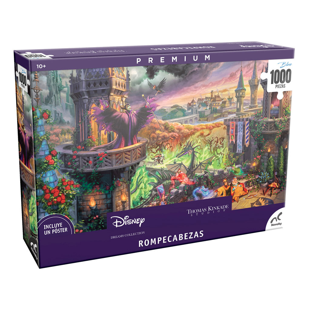 Rompecabezas Disney Maléfica Bella Durmiente Thomas Kinkade 1000 Piezas