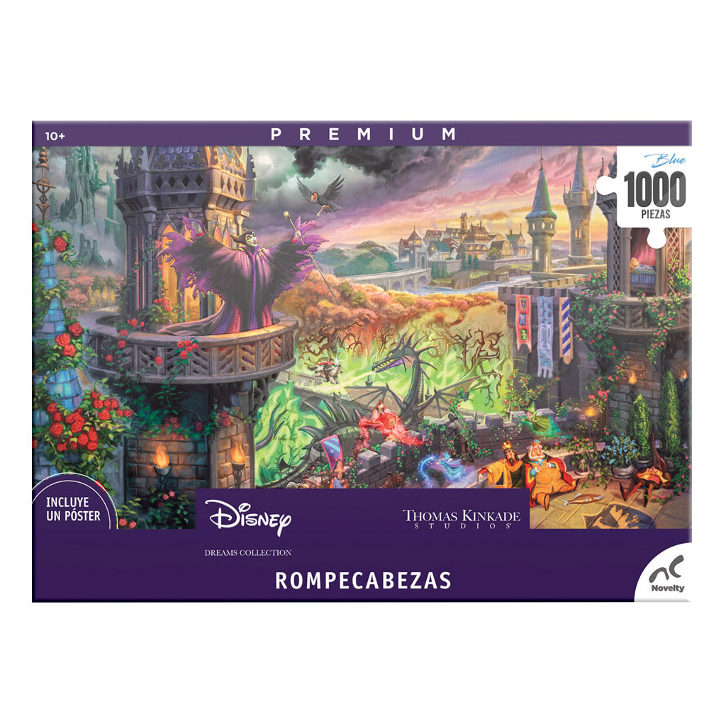 Rompecabezas Disney Maléfica Bella Durmiente Thomas Kinkade 1000 Piezas ...