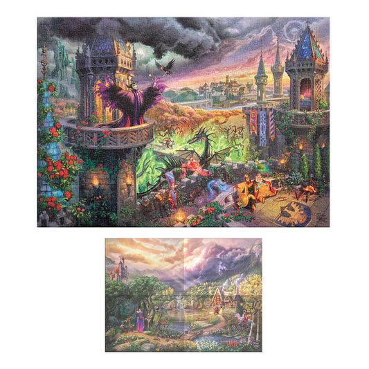 Rompecabezas Disney Maléfica Bella Durmiente Thomas Kinkade 1000 Piezas