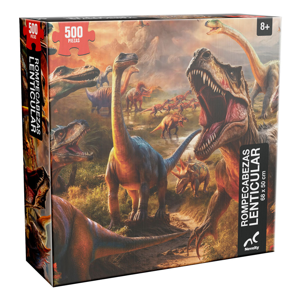 Rompecabezas Dinosaurios Lenticular 500 Piezas | Efecto 3D