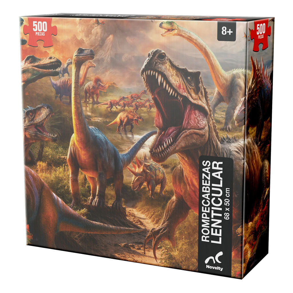 Rompecabezas Dinosaurios Lenticular 500 Piezas | Efecto 3D