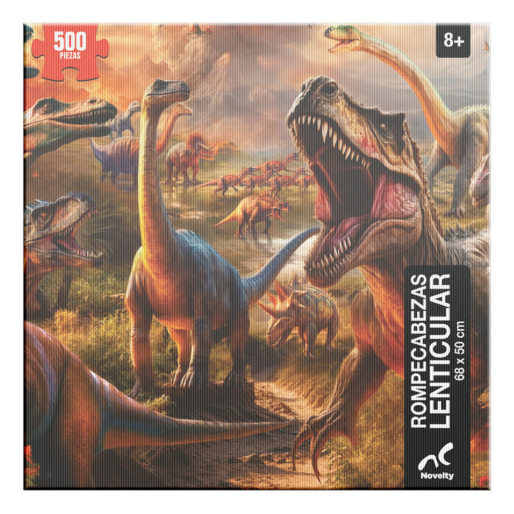 Rompecabezas Dinosaurios Lenticular 500 Piezas | Efecto 3D