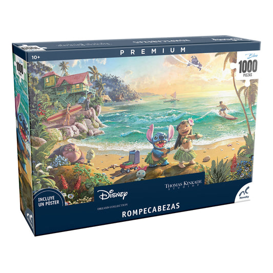 Rompecabezas Lilo y Stitch Disney Thomas Kinkade 1000 Piezas | Novelty