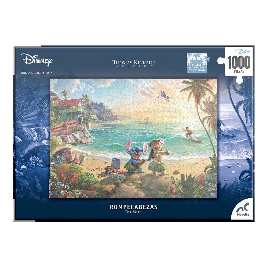 Rompecabezas Lilo y Stitch Disney Thomas Kinkade 1000 Piezas