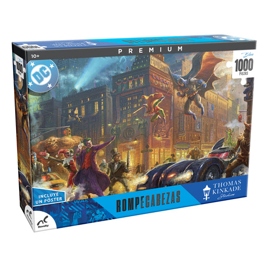 Rompecabezas Premium DC Batman Thomas Kinkade 1000 Piezas con Póster