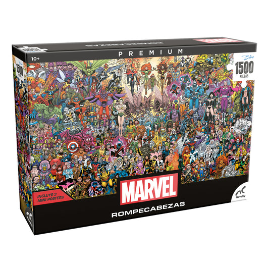 Rompecabezas Premium Marvel/X-Men Panorámico 1500 Piezas + Pósters