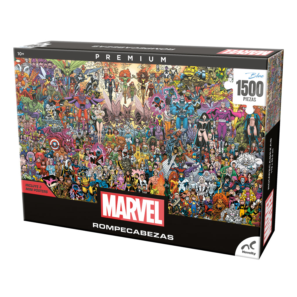 Rompecabezas Premium Marvel/X-Men Panorámico 1500 Piezas + Pósters