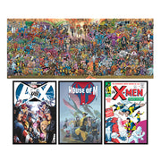 Rompecabezas Premium Marvel/X-Men Panorámico 1500 Piezas + Pósters