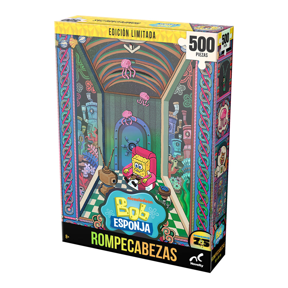 Rompecabezas Holográfico Bob Esponja 500 Piezas | Edición Limitada Coleccionable Novelty