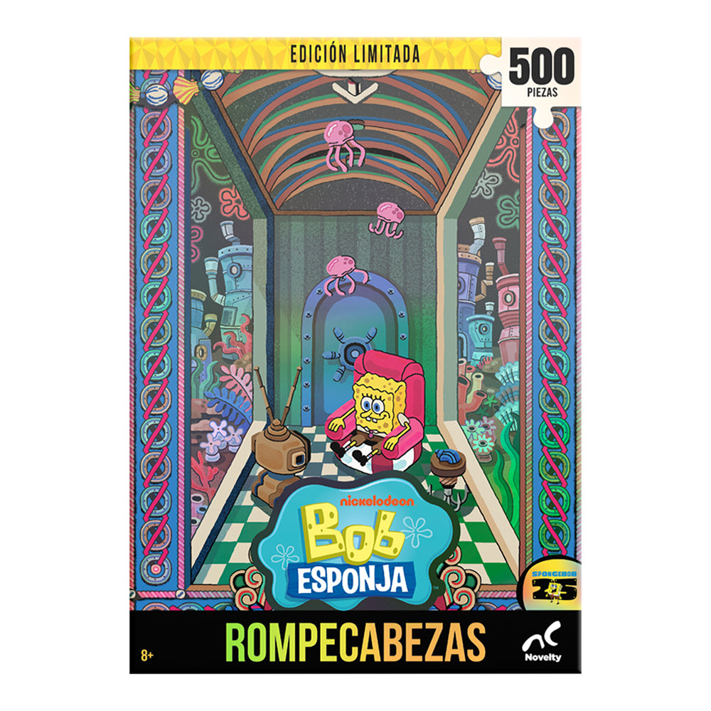 Rompecabezas Holográfico Bob Esponja 500 Piezas | Edición Limitada Coleccionable Novelty