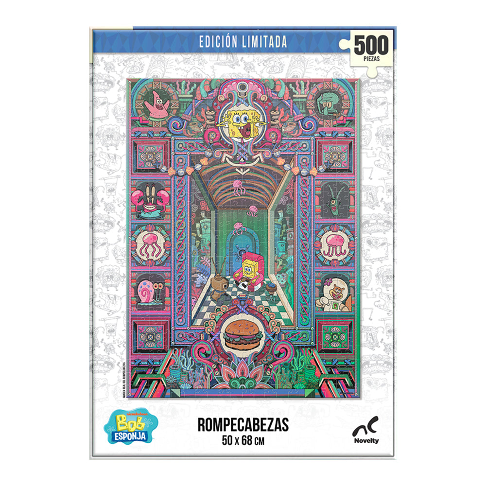 Rompecabezas Holográfico Bob Esponja 500 Piezas | Edición Limitada Coleccionable Novelty