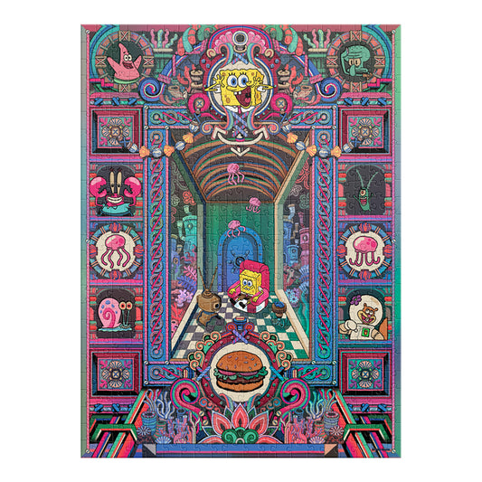 Rompecabezas Holográfico Bob Esponja 500 Piezas | Edición Limitada Coleccionable Novelty