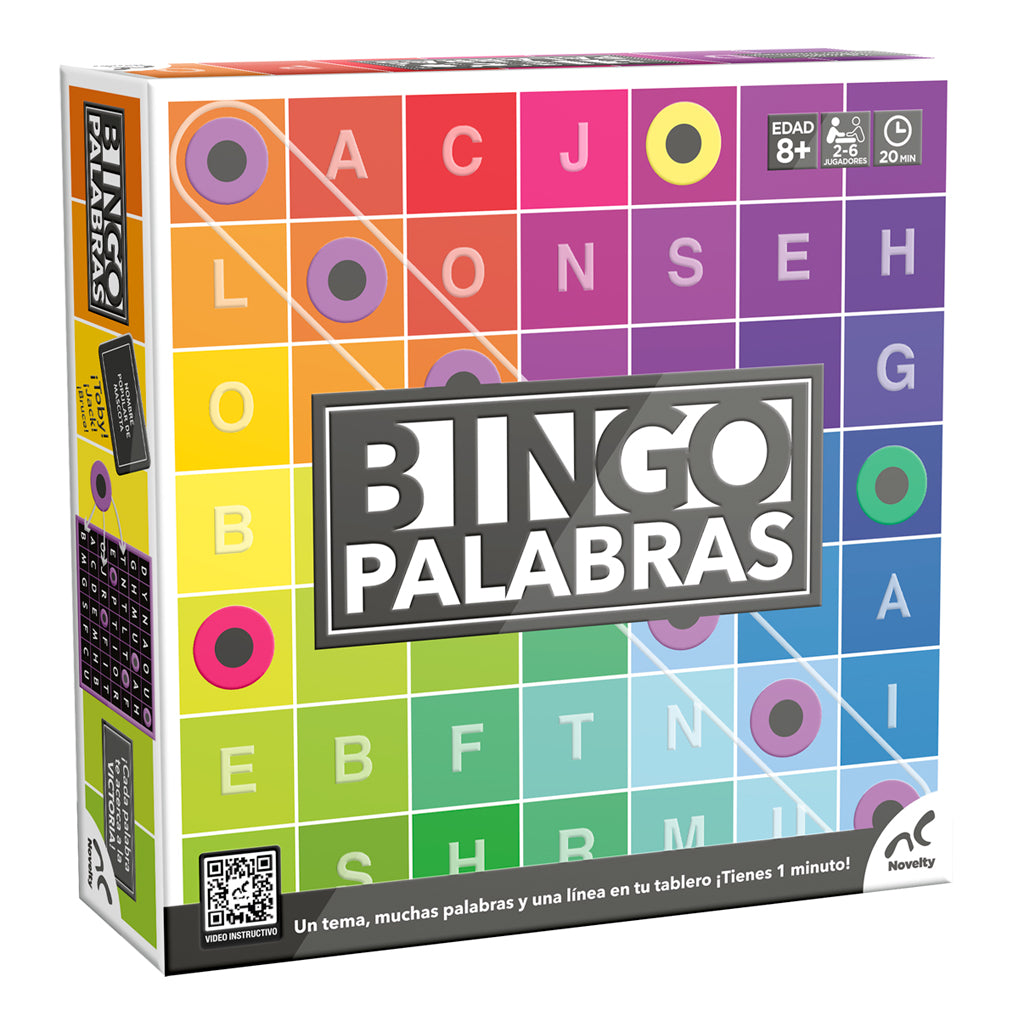 Juego de Mesa Bingo Palabras | Diversión educativa para niños y familias Novelty