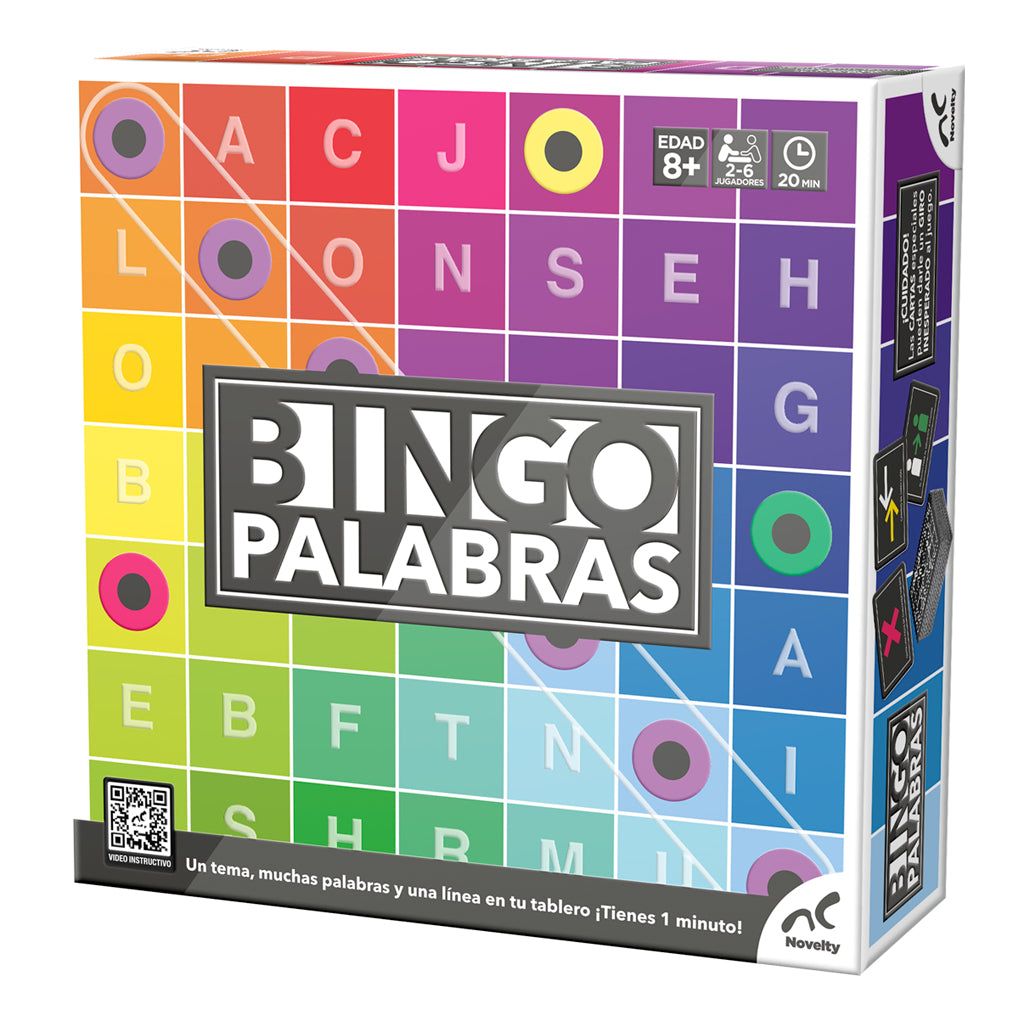Juego de Mesa Bingo Palabras | Diversión educativa para niños y familias Novelty