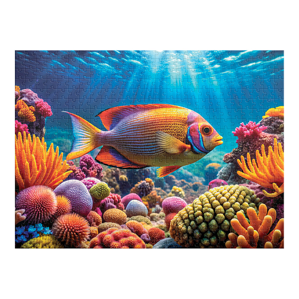 Rompecabezas lenticular peces 500 piezas efecto 3D 68x50 cm | Nvelty