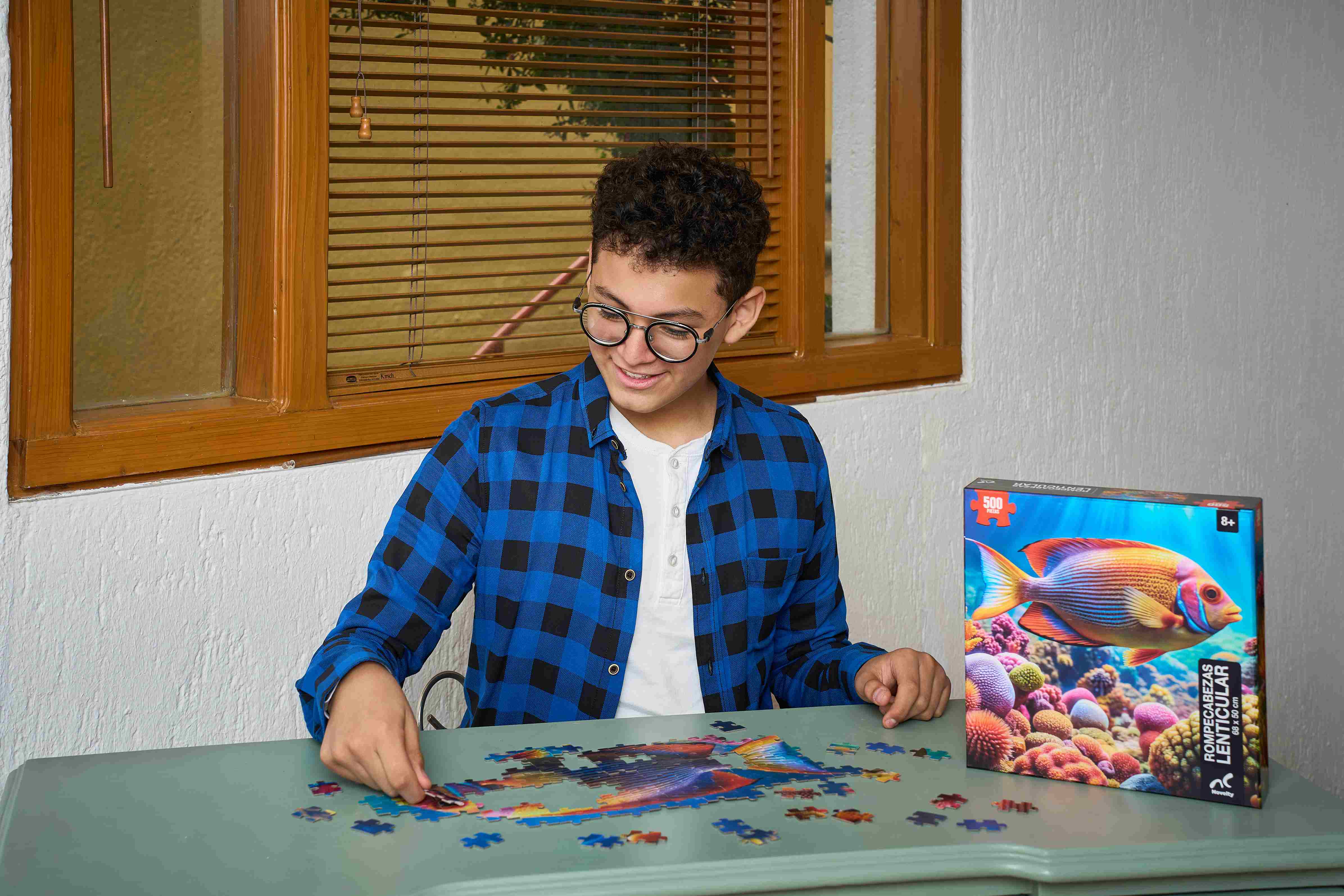 Rompecabezas lenticular peces 500 piezas efecto 3D 68x50 cm | Novelty