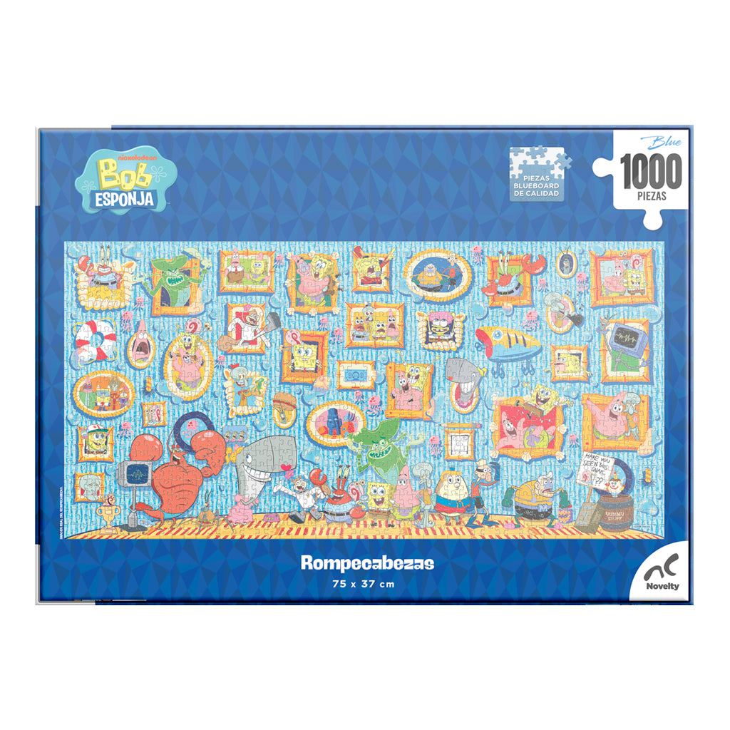 Rompecabezas Premium Bob Esponja 1000 Piezas | Con Portavasos Exclusivos