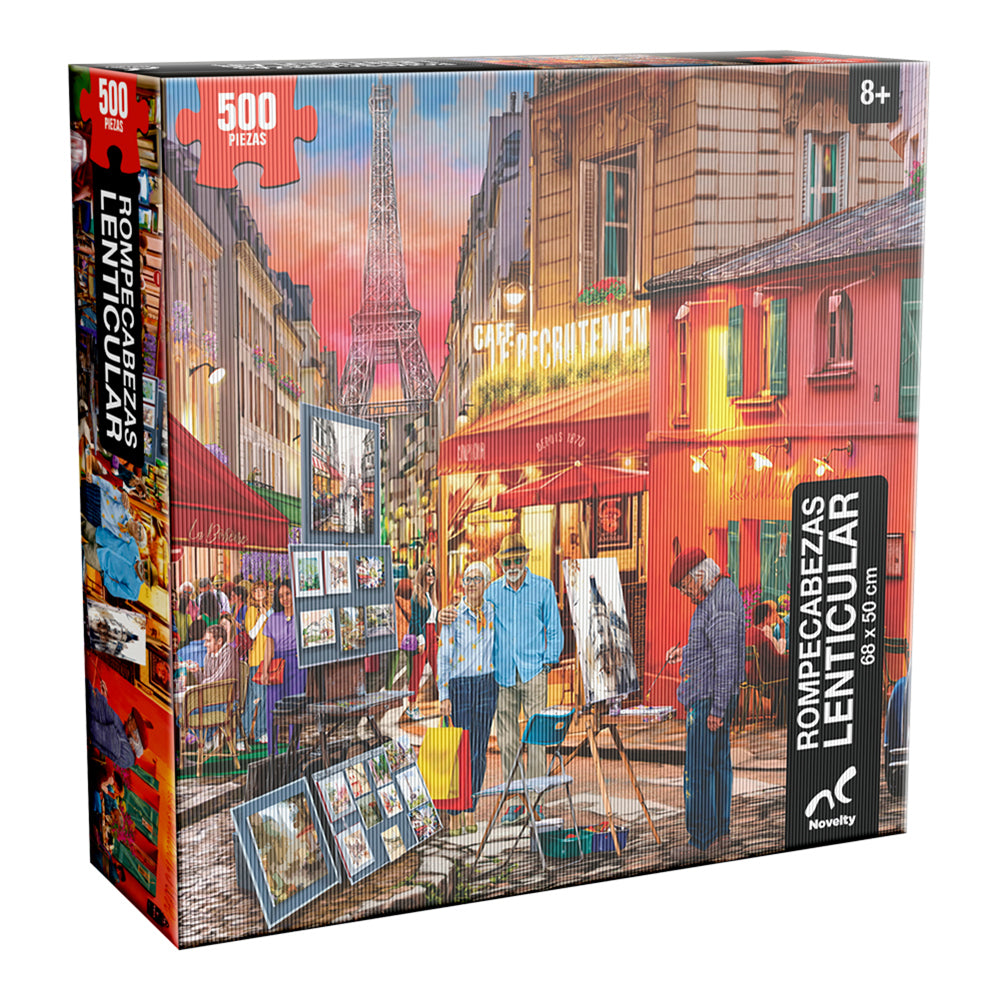 Rompecabezas Lenticular París 500 Piezas | Efecto 3D y Movimiento
