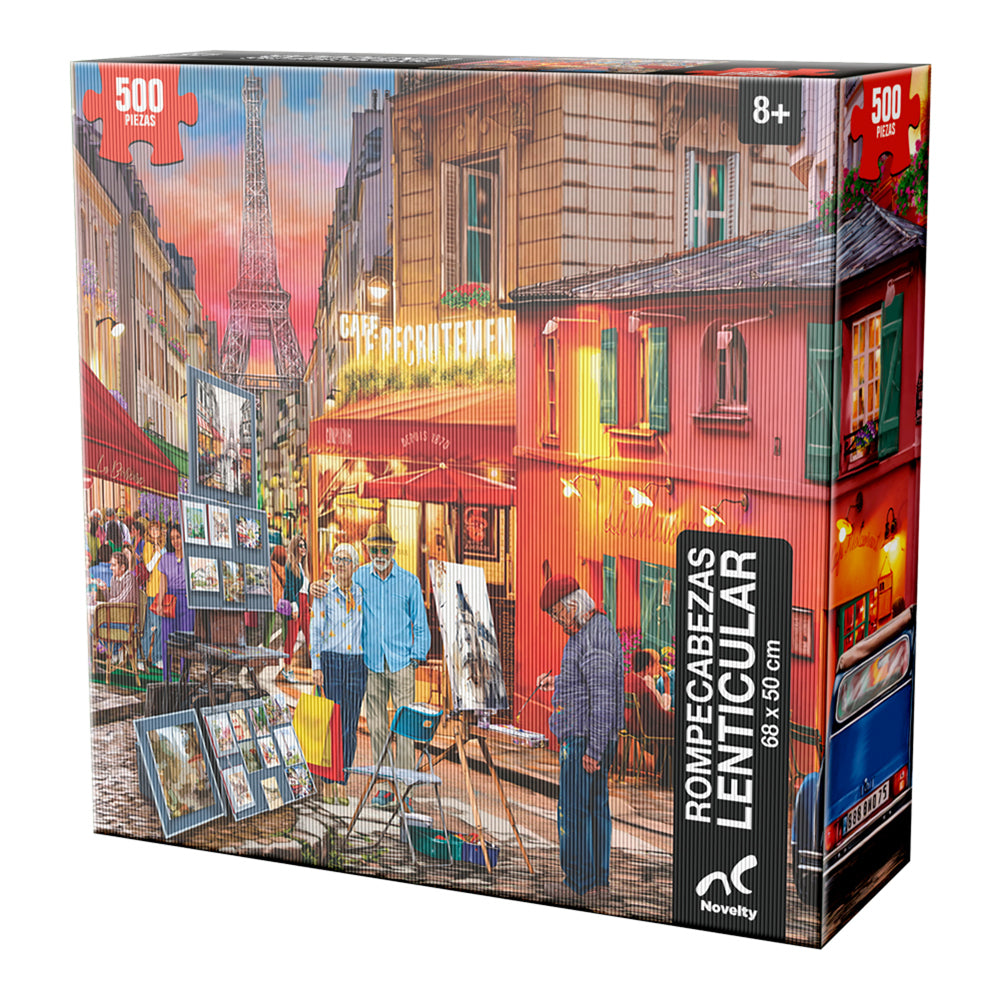 Rompecabezas Lenticular París 500 Piezas | Efecto 3D y Movimiento