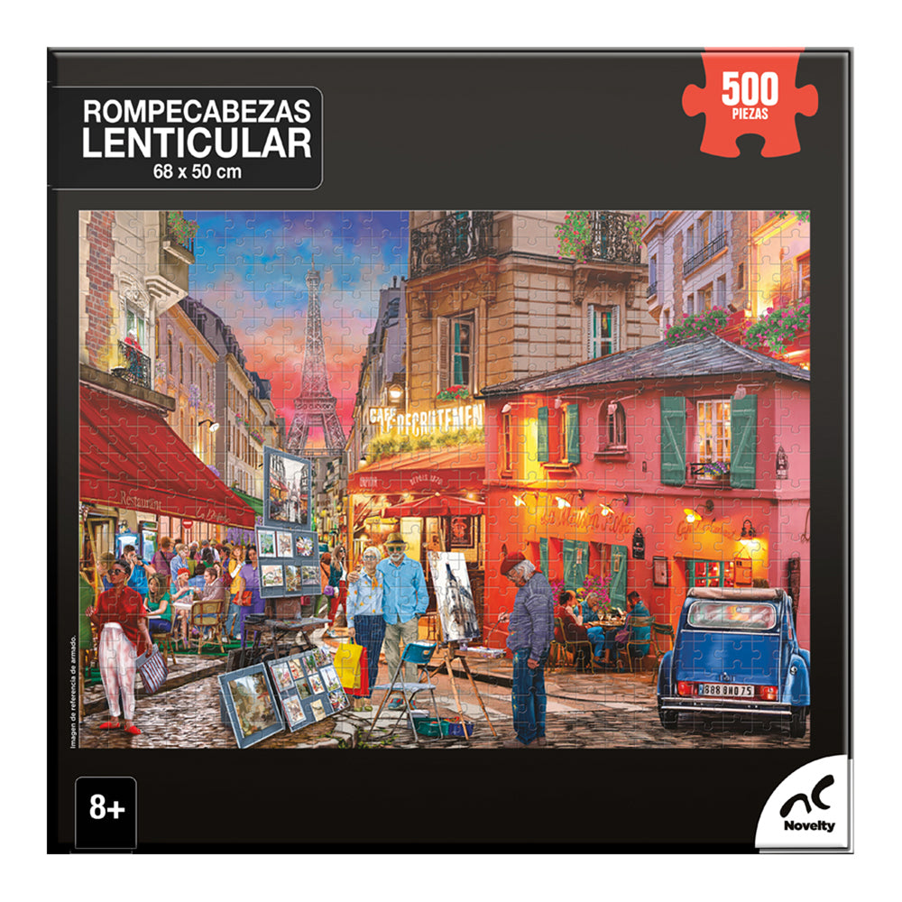 Rompecabezas Lenticular París 500 Piezas | Efecto 3D y Movimiento