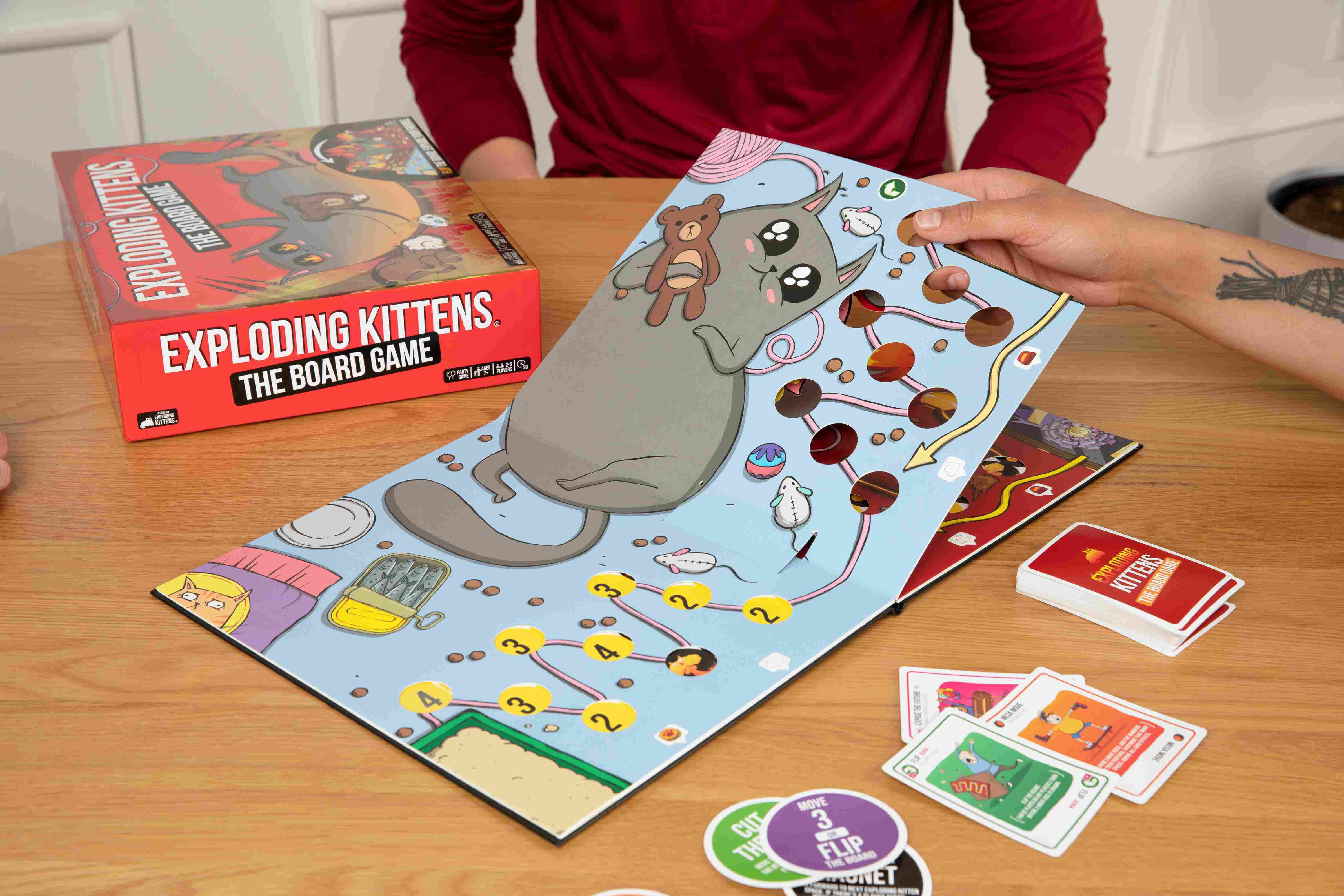 Juego de Cartas Exploding Kittens Edición El Juego del Tablero