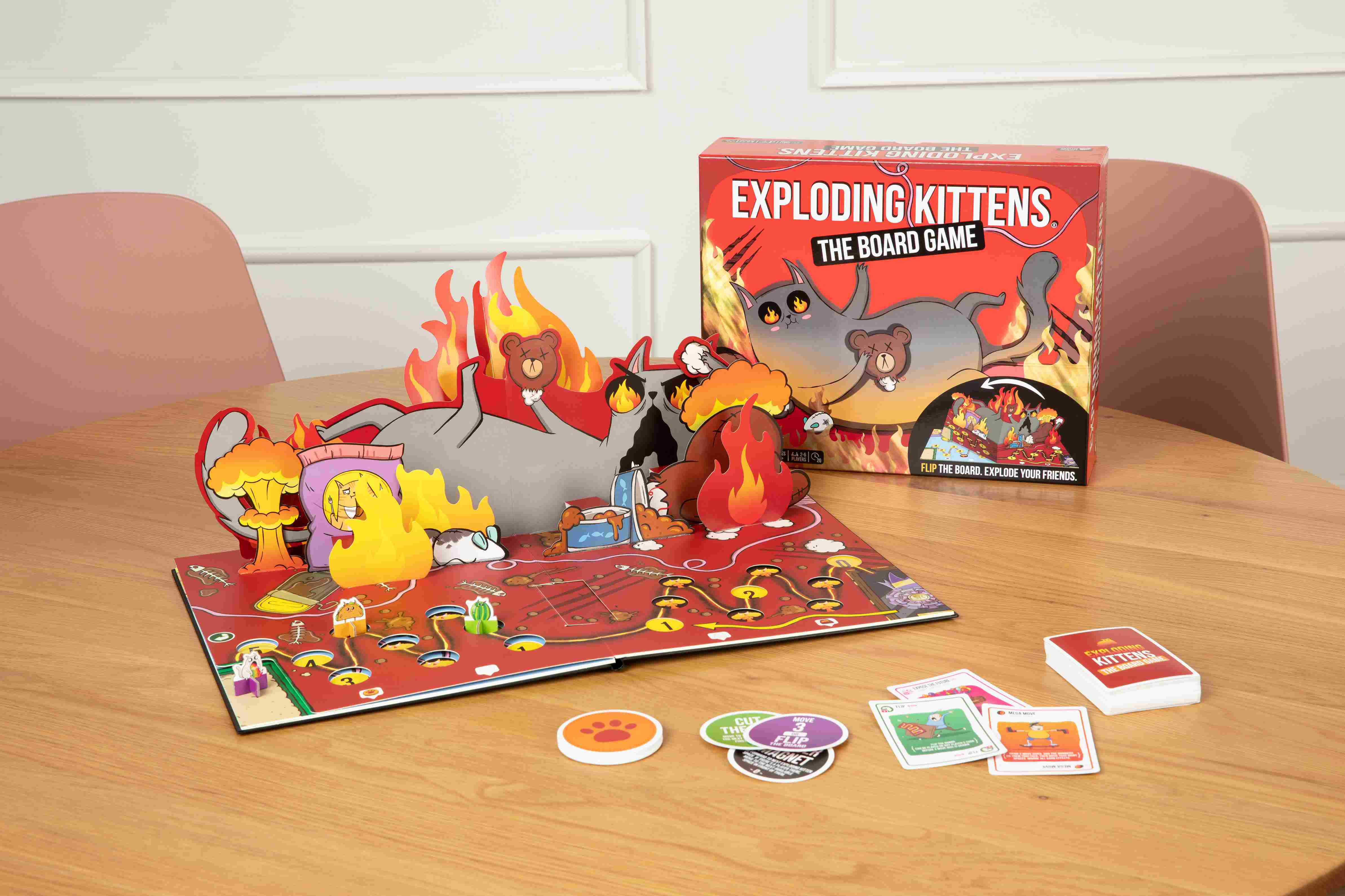 Juego de Cartas Exploding Kittens Edición El Juego del Tablero