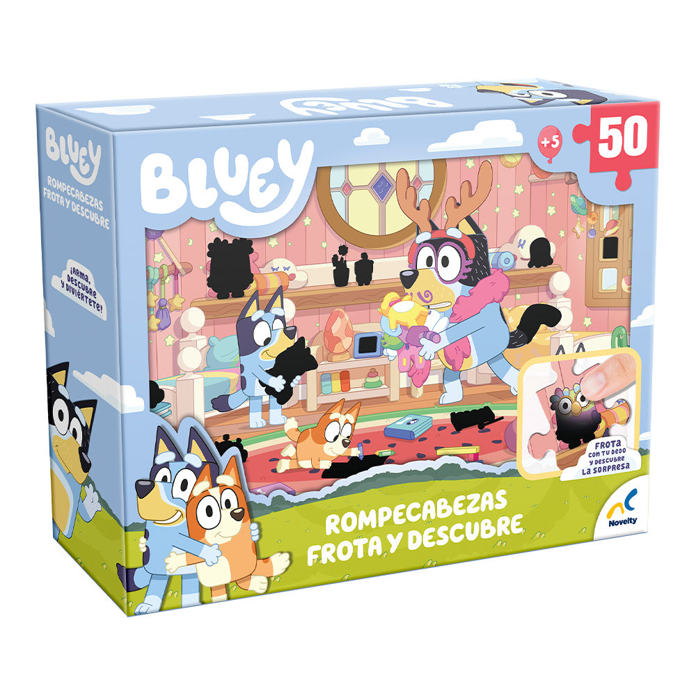 Rompecabezas Infantil Bluey Frota y Descubre 50 Piezas | Juego Educativo