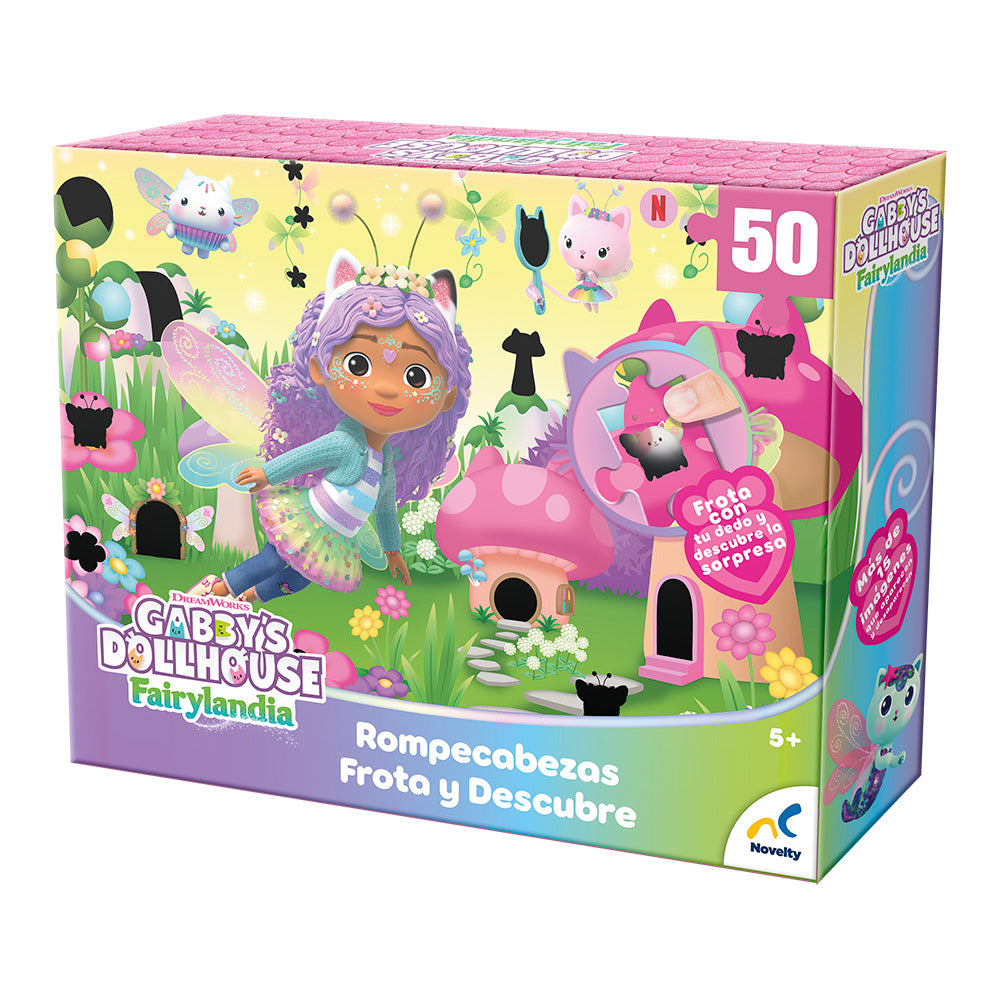 Rompecabezas Gabby’s Dollhouse Frota y Descubre 50 Piezas | Juego Infantil | Novelty