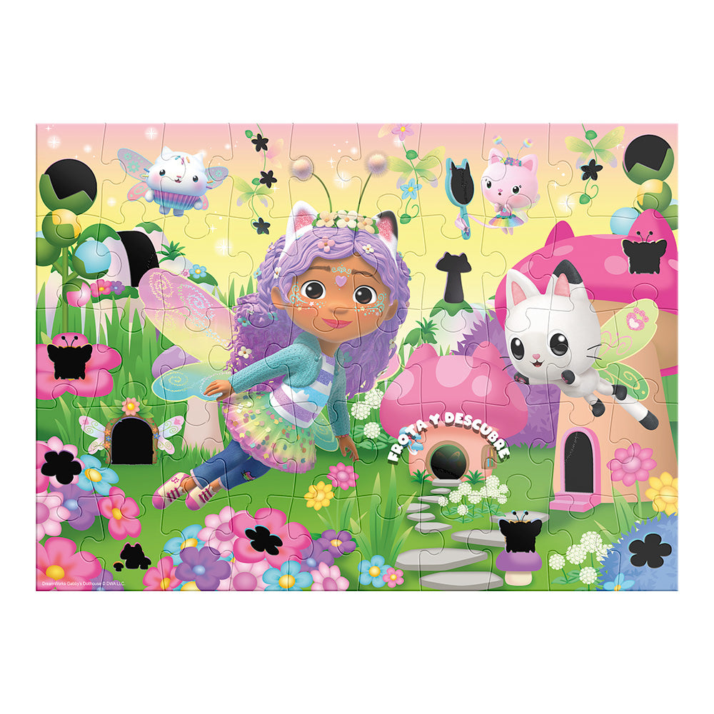 Rompecabezas Gabby’s Dollhouse Frota y Descubre 50 Piezas | Juego Infantil | Novelty
