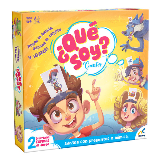 Juego de Mesa Qué Soy Cuentos Infantiles | Juego de Adivinar Personajes | Novelty