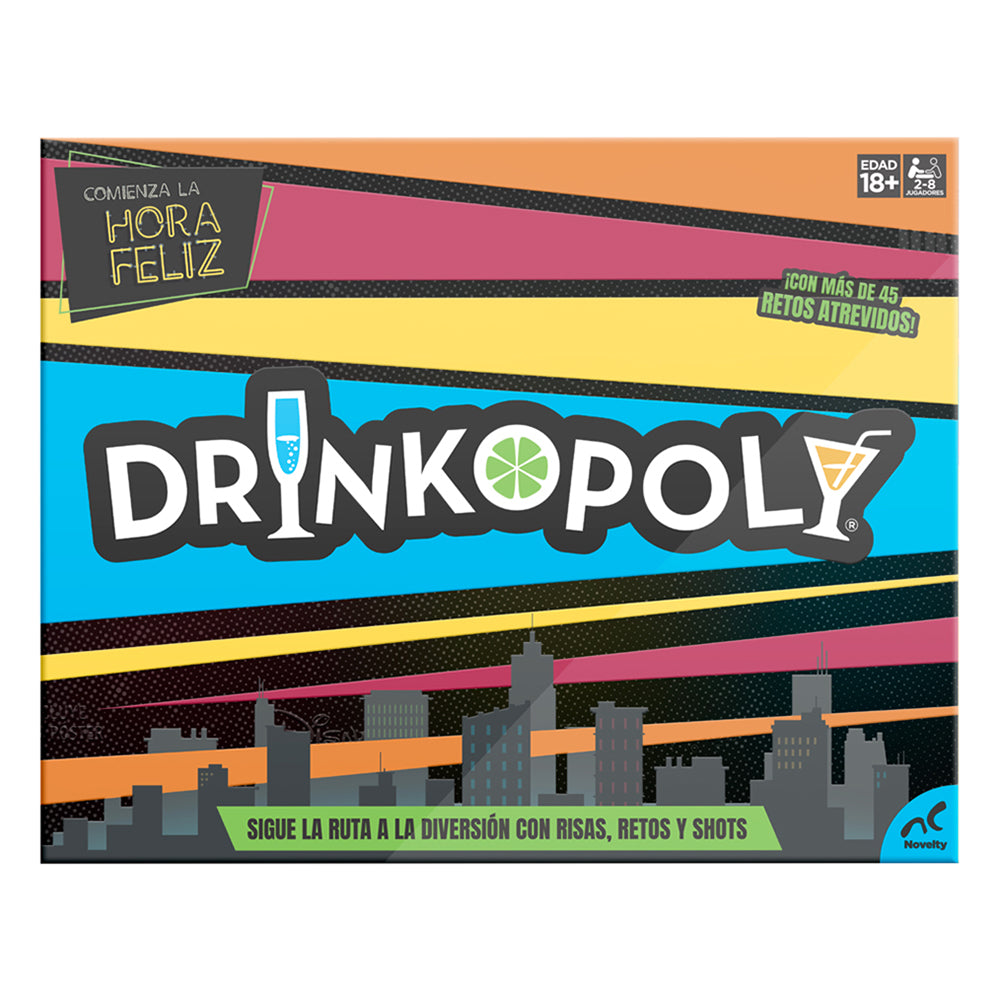 Juego de Mesa Drinkopoly Novelty | Juego de Fiesta para Adultos