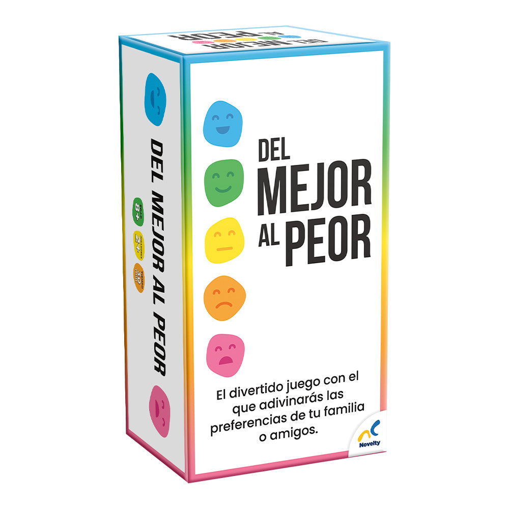 Juego de Cartas Del Mejor al Peor | Juego Familiar y de Fiesta Novelty