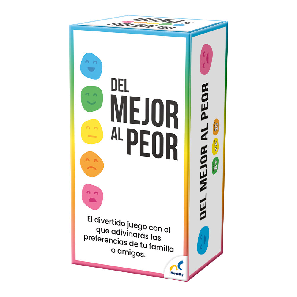 Juego de Cartas Del Mejor al Peor | Juego Familiar y de Fiesta Novelty