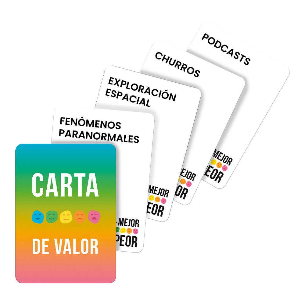 Juego de Cartas Del Mejor al Peor | Juego Familiar y de Fiesta Novelty