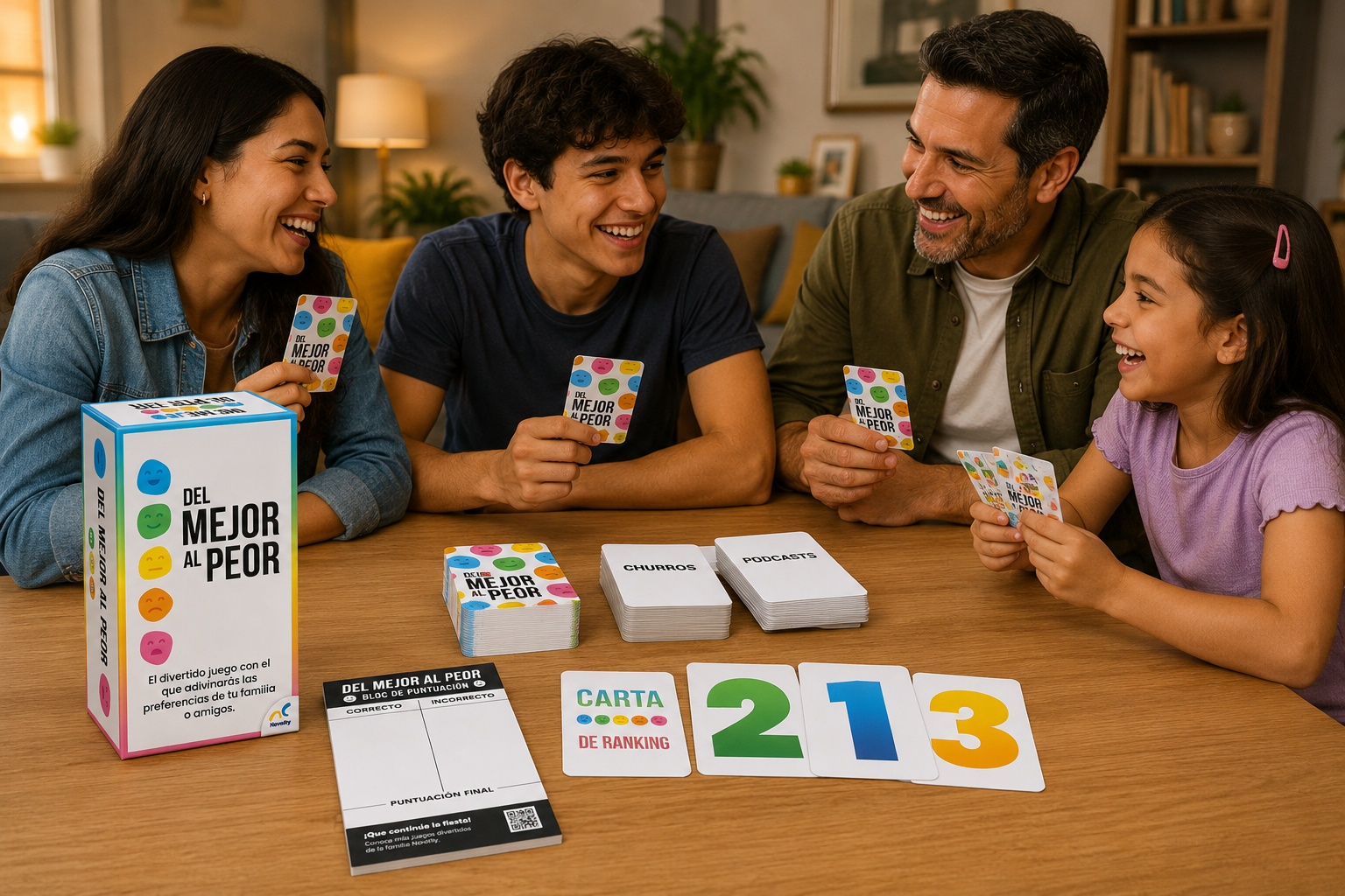 Juego de Cartas Del Mejor al Peor