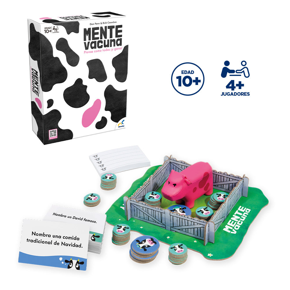 Juego de Mesa Mente Vacuna Novelty | Juego de Preguntas para Familia y Amigos