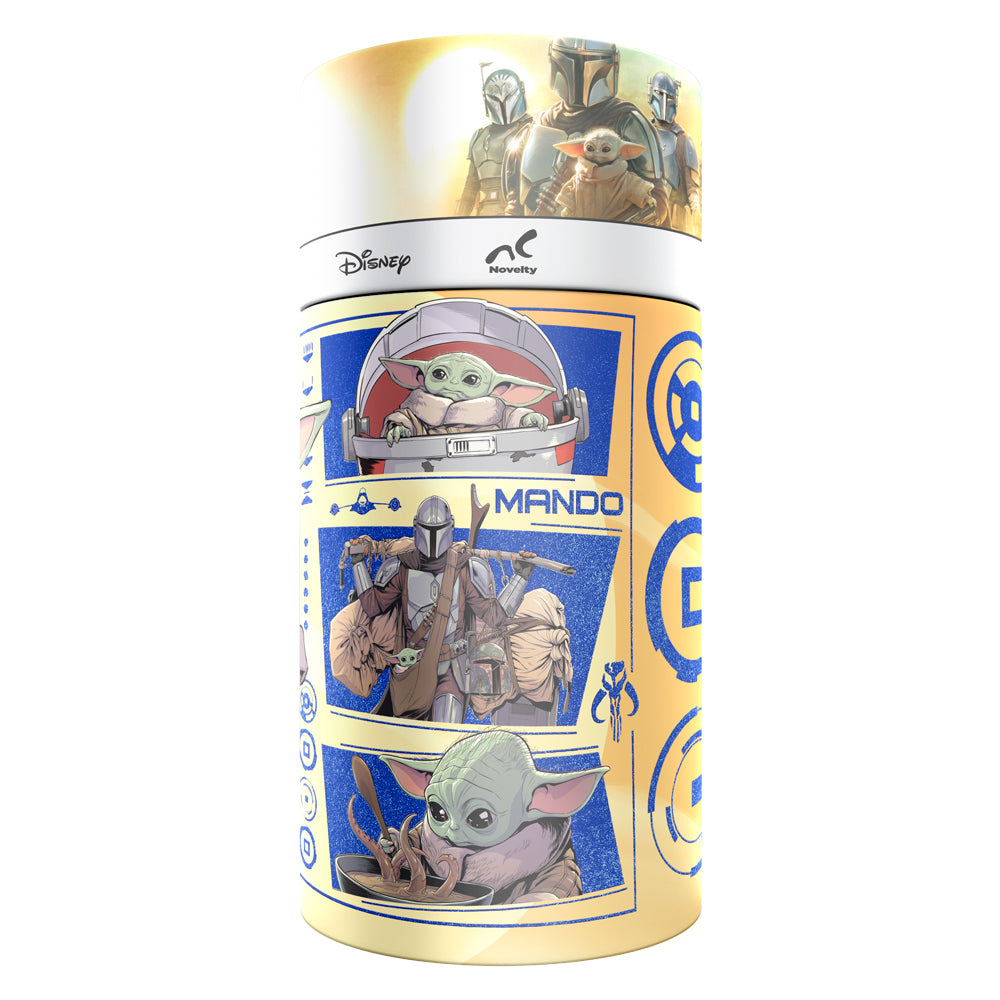 Rompecabezas Star Wars Mandalorian 60 Piezas Holográfico en Cilindro