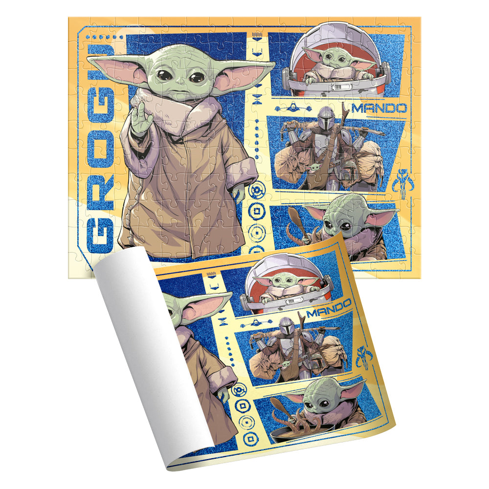 Rompecabezas Star Wars Mandalorian 60 Piezas Holográfico en Cilindro | Novelty