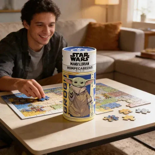 Rompecabezas Star Wars The Mandalorian Holográfico 60 Piezas