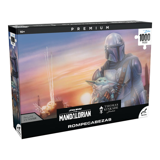 Rompecabezas Premium Mandalorian 1000 Piezas Blue Board | Thomas Kinkade