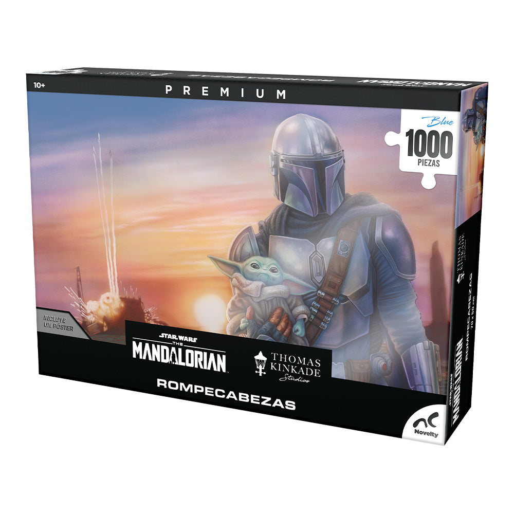 Rompecabezas Premium Mandalorian 1000 Piezas Blue Board | Thomas Kinkade