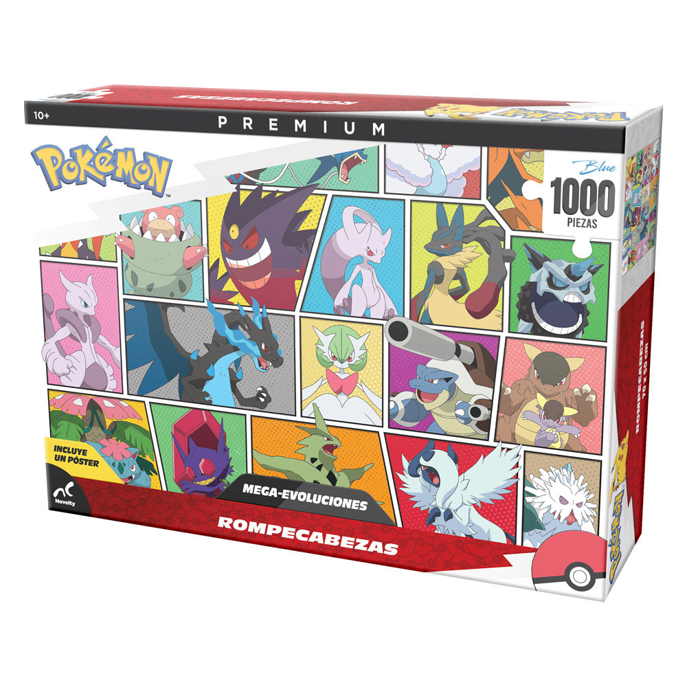 Rompecabezas Premium Pokémon Evolution 1000 Piezas | Coleccionable| Novelty